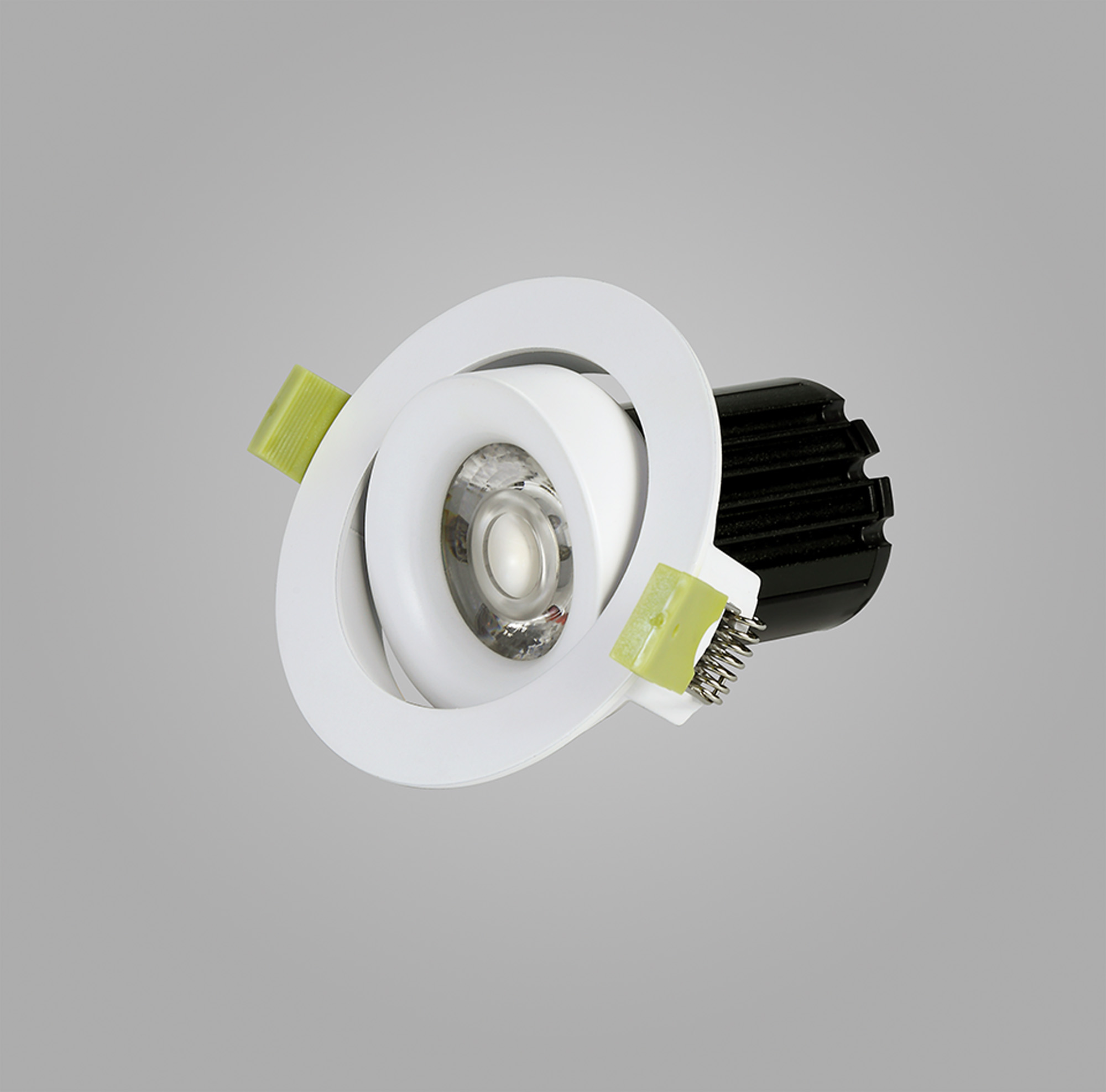 Bruve 12 Tridonic powered 12W 3000K 1200lm 12° LED Engine,350mA , CRI>90 LED Engine Matt White  Fixed Recessed Adjustable round Downlight, IP20 DM201597  Dlux Bruve A 12